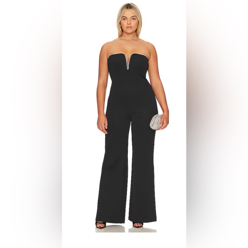 Good American Sleek Black Jumpsuit - Picture 2 of 9
